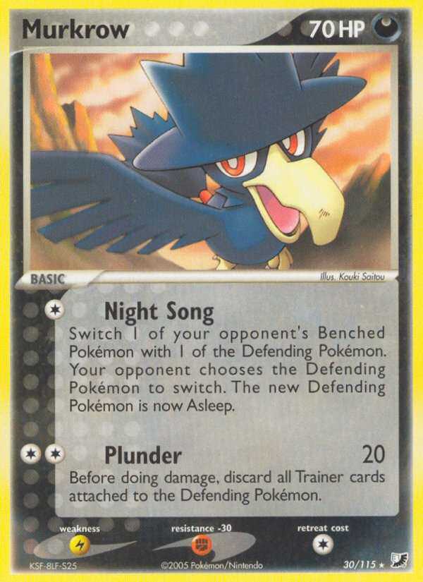 EX Unseen Forces Murkrow #30/115